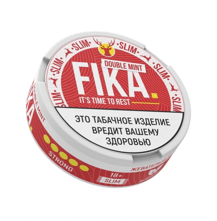 Жевательный табак FIKA - DOUBLE MINT STRONG SLIM 9,5 гр